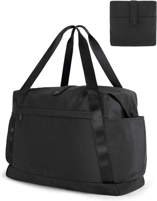 購入 黒 折りたたみ 乾燥 湿気 旅行 バッグ 軽量 肩帯付き トート online manufacture