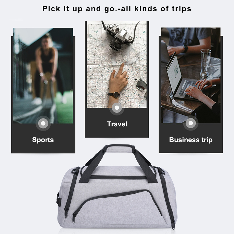 130l 120l 115l 110l 100l Xl 女性用 大型デュッフル旅行バッグ トロッリー袖 50x20x24CM