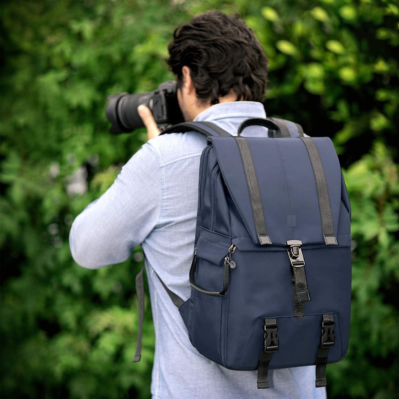 重荷 耐水 大型 ラップトップ と DSLR カメラ 三脚柄付き カスタム 旅行 バックパック