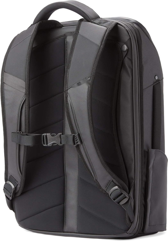 拡張可能な大人の旅行用バックパック 大型 黒 20L 防水