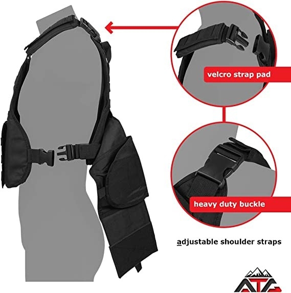 プレートキャリア戦術背心 カスタム銃袋 雑誌ポケット付属品 3D メッシュ 34 