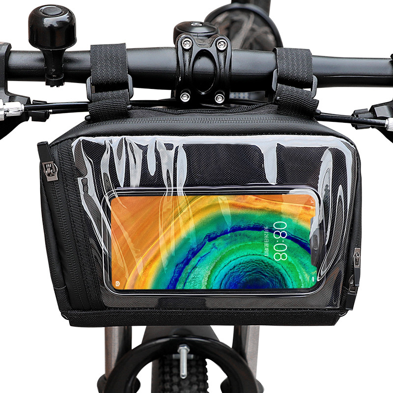 タッチスクリーン バイク 携帯バッグ サイクリング 防水型 電話ケース 財布 ポケット 屋外 20x8x10cm