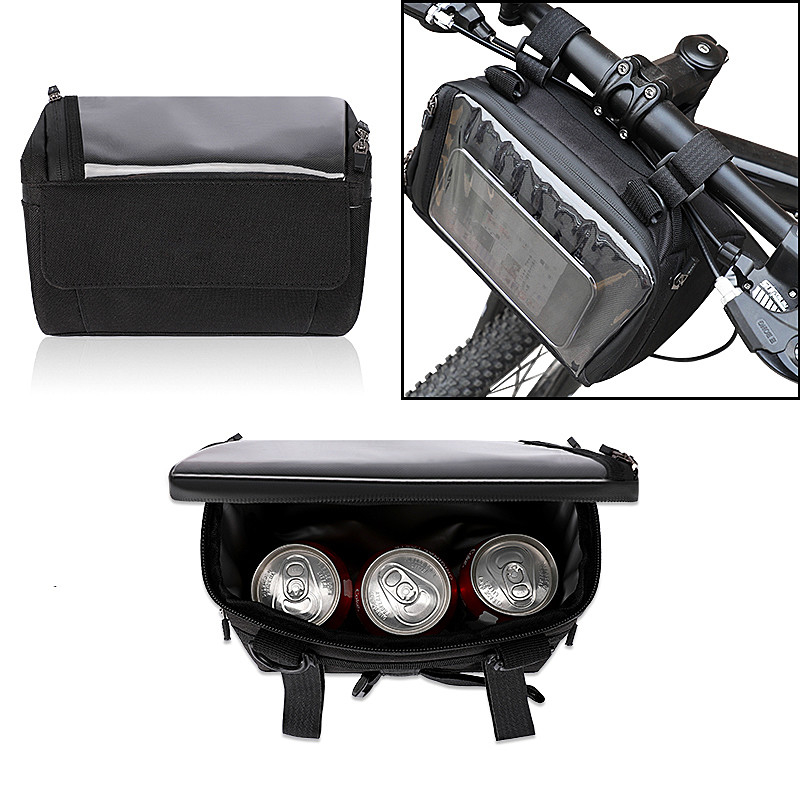 タッチスクリーン バイク 携帯バッグ サイクリング 防水型 電話ケース 財布 ポケット 屋外 20x8x10cm