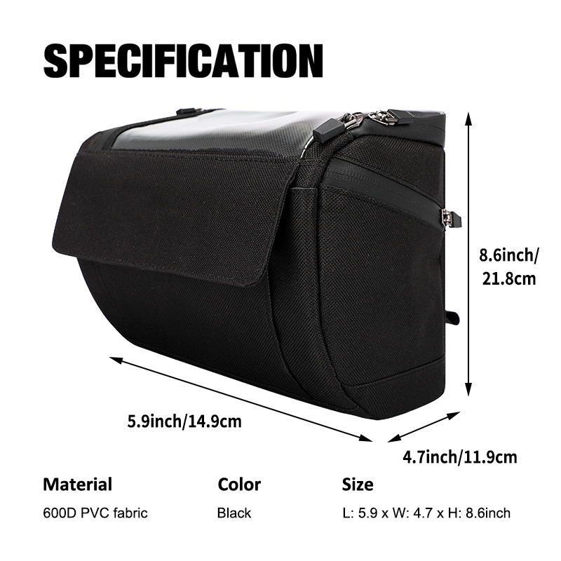 タッチスクリーン バイク 携帯バッグ サイクリング 防水型 電話ケース 財布 ポケット 屋外 20x8x10cm