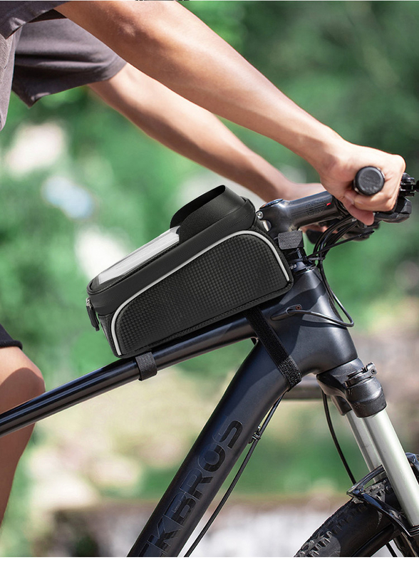OEMまたはODM 防水自転車電話バッグ フロントフレーム 自転車バッグ バッグ 8x3x5 