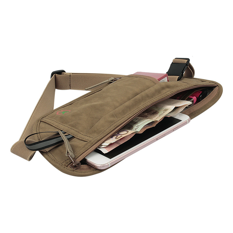 小型ランニングポーチ カスタム腰袋 ボディパックケース スポーツ スリムボディ 29X14CM