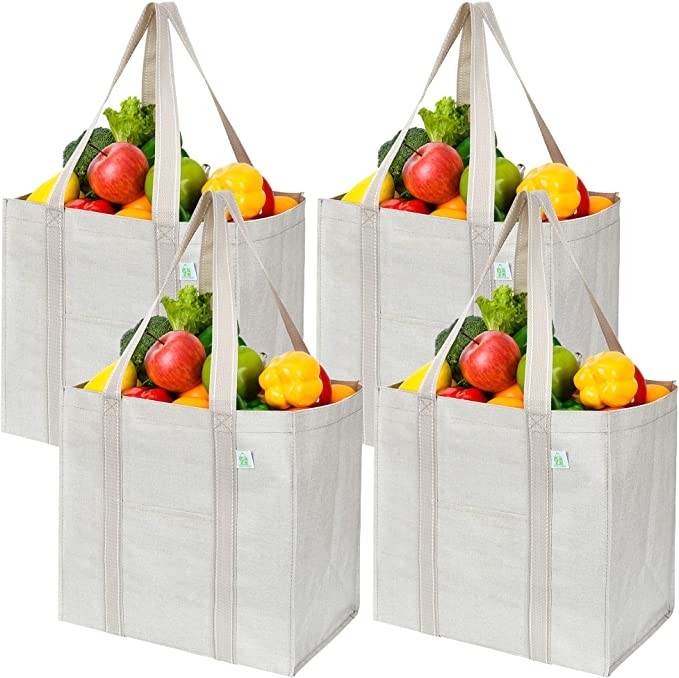 懐袋付き シープ付き 重荷キャンバス 食料品 エコフレンドリー