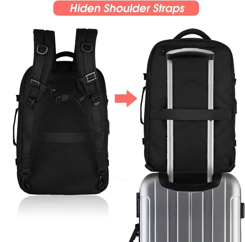 40L フライト 承認された荷物 持ち歩ける 防水 週末 泊まる バッグ 17インチ ラップトップ